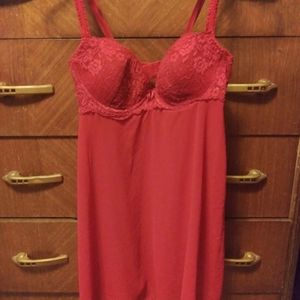 Red babydoll night wear